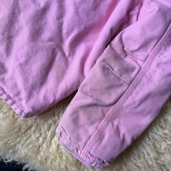 Carhartt Kids Pink Canvas Fleece Lined 4T - Picture 7 of 7